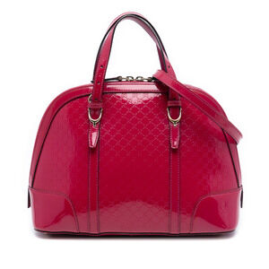 Pre-Loved Gucci Small Microguccissima Patent Nice Dome Satchel